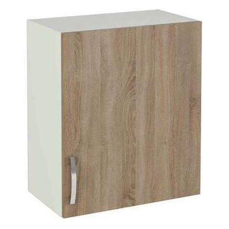 Mueble cocina para colgar con 1 puerta en roble cortez, 70 cm(lato)60 cm(ancho)33 cm(largo) (1/4)