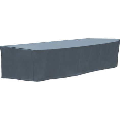 Schutzhülle für Gartenmöbel – Wasserdichtes 600D Oxford-Gewebe – Maße: 218 x 77 x 55 cm – UV-beständig und reißfest (1/2)
