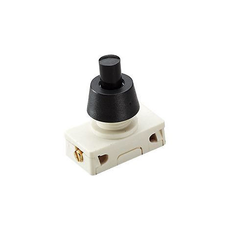 BACHMANN Interruptor de botón Serie 3030, Interruptor, 1 polo, negro, 924.138