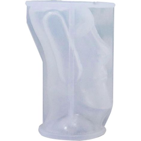 Abstrakte 3D-Silikonform in Form eines menschlichen Gesichts, ideal zur Herstellung von Epoxidharzkerzen, Seife oder Gips. Perfekt für Bastelarbeiten und Wohndekoration.