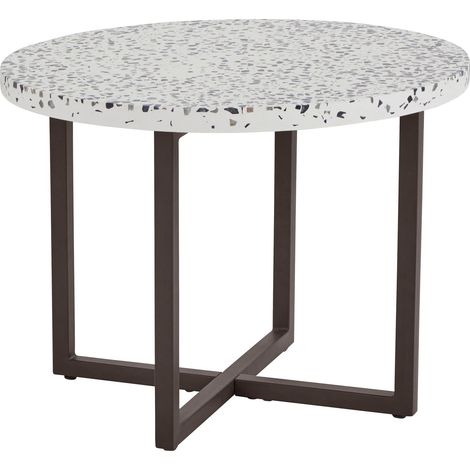 Steph-Table d’appoint 60 cm avec look Terazzo (1/3)