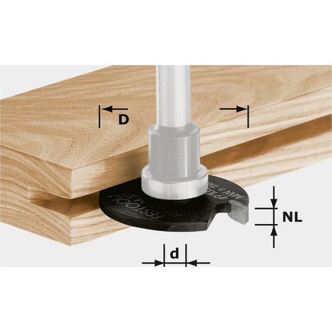 Festool 491057 Nutfräser Produktabmessung, Ø 40 mm Arbeits-Länge 3 mm Schaftdurchmesser 6 mm