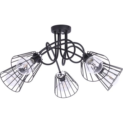 Deckenleuchte, Plafond, Kronleuchter, 5xE27 LED, hängend