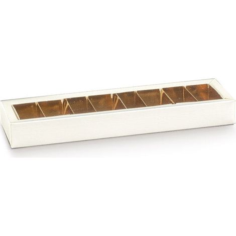Scotton Scatola Quadretto 240 x 50 x 30 Mm Seta Bianca 10 Pz