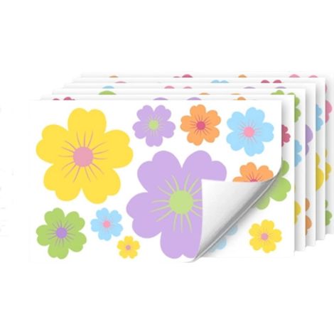 Static Window Stickers in the Shape of Wildflowers (1/5)