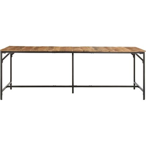 Maison Exclusive - Tavolo da Pranzo 220x90x75 cm in Legno Grezzo Massello di Mango (1/5)