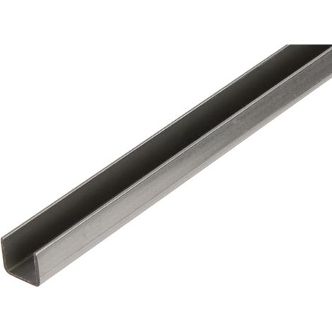ALBERTS U-Profil, Stahl roh, warm gewalzt, LxBxHxS 1000 x 20 x 20 x 1,5 mm (1/3)
