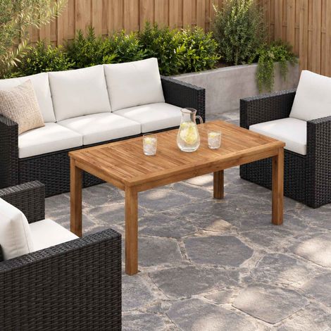 vidaXL Tavolino da salotto Naturale 49 x 100,5 x 45 cm (1/5)