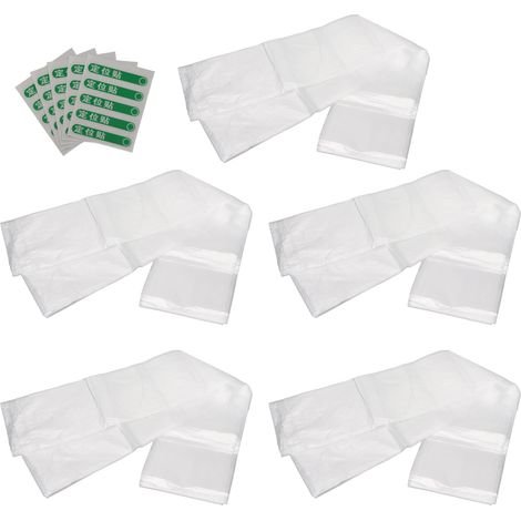 Lot de 5 housses de baignoire jetables 47x102 pouces, film protecteur grand format pour baignoire, idéal hôtel et maison (1/5)