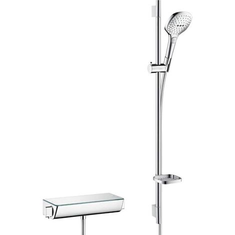 hansgrohe Raindance Select Brausesystem Aufputz 120 mit Ecostat (1/4)