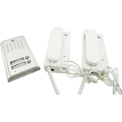 Citofono con cornetta bifamiliare con funzione apriporta per esterno 2 unità interne per famiglie apri portone 220v (1/5)