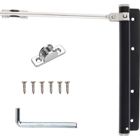 Porte Closers, Ferme Porte Automatique, Ferme Porte à Ressort, Ferme Porte en Acier Inoxydable, Réglable Ferme Portes Avec Vis, Pour les Portes Intérieures et Extérieures Maison & Bure (1/5)