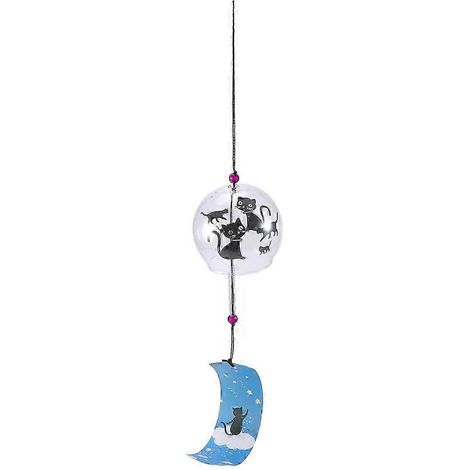 Carillon éolien suspendu en verre de style japonais, décoration intérieure (1/5)