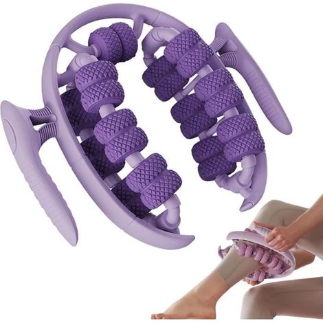 Masseur roulant - Portable - 360 degrés - Soulagement musculaire - Fitness - Mixte (1/4)