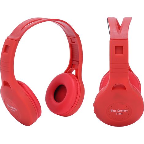 Nouveau casque Bluetooth supra-auriculaire G58, stéréo 5.0, idéal pour le sport, rouge. (1/5)