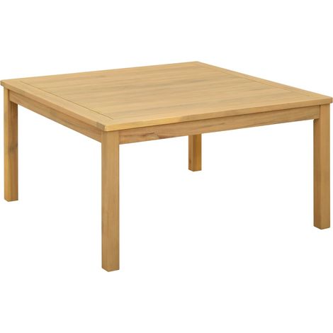 Coffee Table Light Acacia 85 x 85 x 45 cm Solid Acacia Wood vidaXL