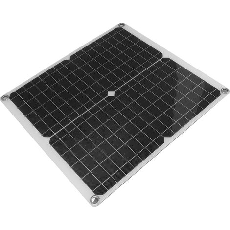 Panneau solaire 25 W avec contrôleur 100 A - Installation facile - Sortie stable - Protection du circuit - Idéal pour camping-car, caravane et camping (1/5)