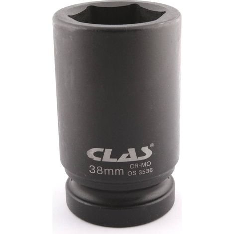 Douille choc 6 pans longue 38mm 1" DIN ISO 3129 Cr-Mo - OS 3536 - CLAS Equipements