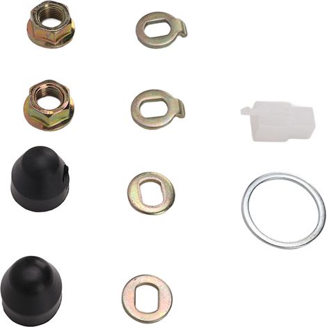 Kit Écrous M14 - Pour Moteur de Moyeu de Vélo Électrique - Arbre 14 mm - Acier - Convient Scooters et VAE - 1 Pièce (1/5)