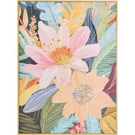 Tela stampata con cornice daisy 58x78cm - Atmosphera créateur d'intérieur