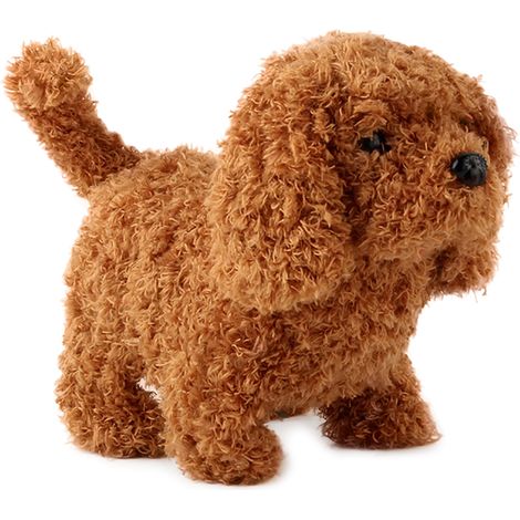 Peluche Chien Électrique Simulé, Jouet Chien Intelligent avec Marche et Aboiements, Cadeau Enfant Animal Interactif (1/5)