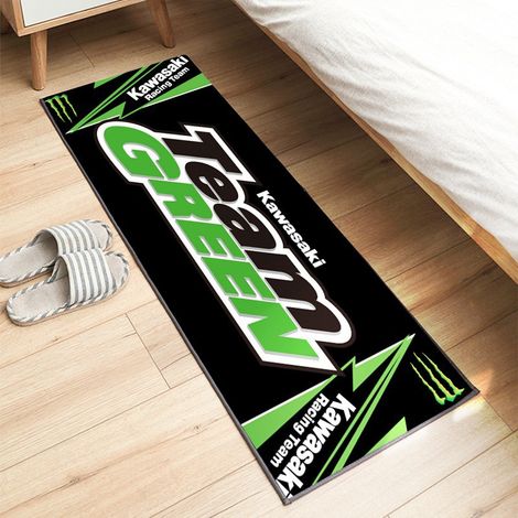 Tapis d'exposition pour moto 60 x 200 cm, antidérapant, idéal pour les passionnés de moto. Tapis décoratif, résistant aux taches et facile à nettoyer