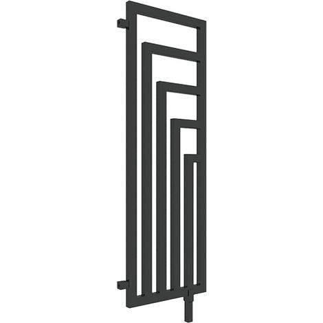 Scaldasalviette misto nero 1140mm di altezza e 360mm di larghezza - 421 Watt - ANG1140/360DWY8N