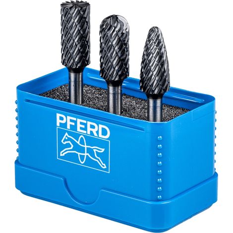 PFERD TOOLS Hartmetall Hochleistungsfrässtift Set 1414 ALLROUND HC-FEP 3-tlg. Schaft-Ø 6 mm universal grob (1/5)