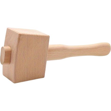Maillet Outil manuel portable en hêtre pour le bois Multifonctionnel Et Polyvalent Outil À Main De Menuiserie Et De Sculpture Adapté Aux Hommes Et Aux Femmes (1/5)