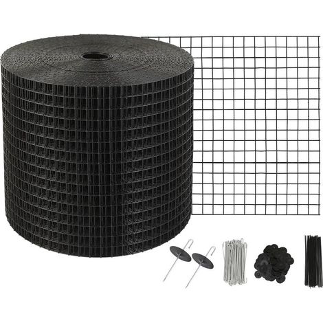 Grille Panneau Solaire Treillis Anti-Oiseau 15,2 cm x 30,5 m Maille 12,7 mm Revêtement PVC 60 Attaches Inox (1/5)