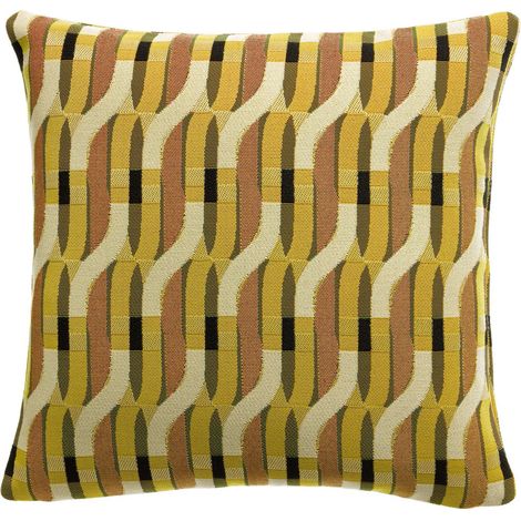 Coussin d'Extérieur Kali 45 x 45 cm en Polypropylène Tissage Jacquard Déperlant - PANGIVO
