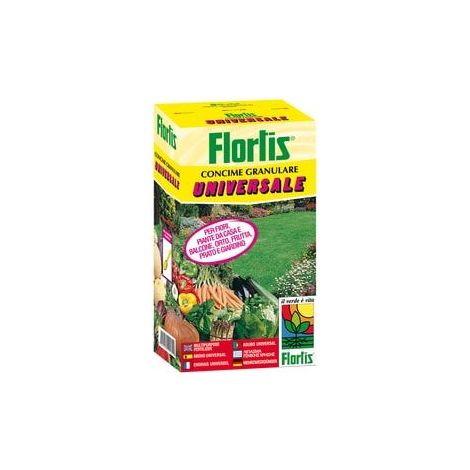 FLORTIS CONCIME UNIVERSALE 1KG PER PIANTE FIORI PRATO ORTO FRUTTA GIARDINO (1/6)