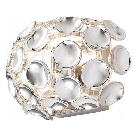 Applique murale glamour chrome Ontario E14 40W Reality