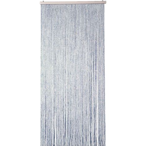 Tenda Gabriela a Pannello con striscioline per porte e porta finestra ideale come divisorio e schermo anti mosche in 3 misure e 3 colori  Blu - 120x220