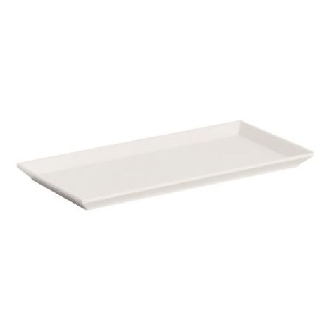 Vassoio Piatto rettangolare in Melamina Bianca 35 cm (1/2)