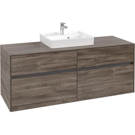 Vasque VB Collaro 1400x548x500mm 4 Éléments, vasque avec pierre Oak