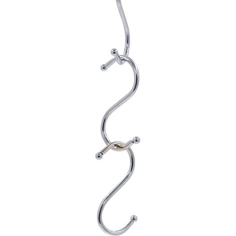 Crochet Métallique En Forme De S - Acier Inoxydable 304 - Pour Railing Balcon Fenêtre Clôture - 2 Pièces (1/3)