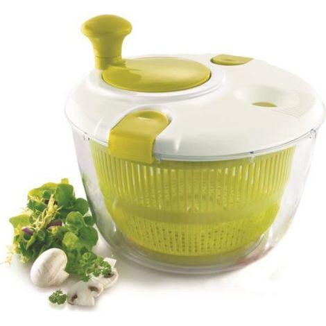 Essoreuse à Salade - Ibili - 783124 - Plastique de qualité supérieure - Diamètre 24 cm - Passe au lave-vaisselle