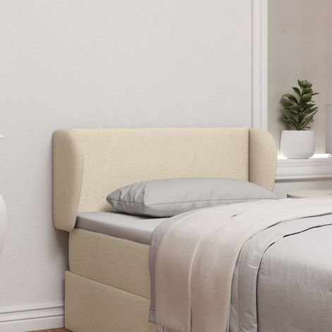 Kopfteil Ohr Creme 40 x 23 x 6 cm Stoff
