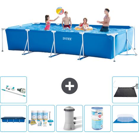 Intex Piscine Tubulaire Rectangulaire - 450x220x84 cm - 8-pièces  S30281 (1/5)