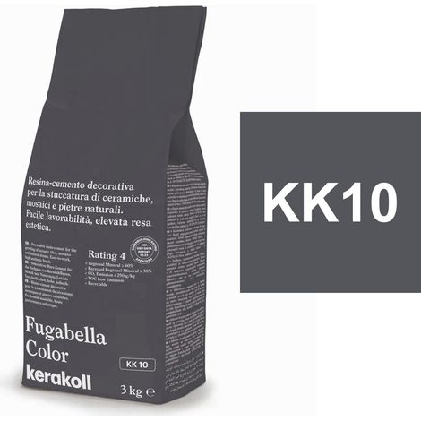 Kerakoll FUGABELLA COLOR KK10 resina stucco piastrelle mosaici marmi 3 KG (1/2)