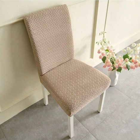 Couvercle de chaise Coussin de table simple Couvercle de chaise ménagère étirante Jacquard Couvercle de chaise Restaurant Living (1/3)