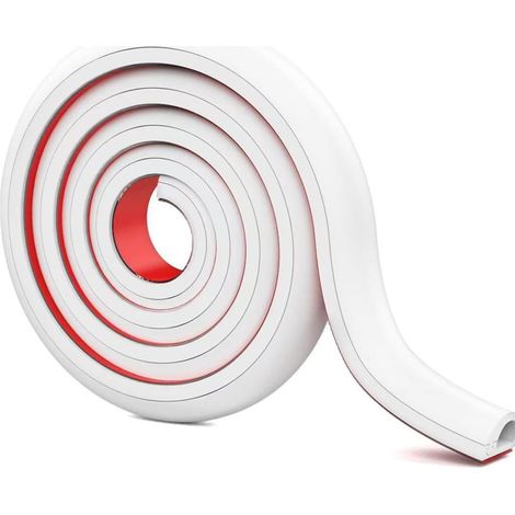 Mini Cable Duct, Self Adhesive White Cable Cover for Hiding Wires for Electric Cables (2M) (1/5)