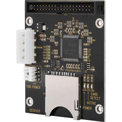 Adaptateur de carte mémoire SD vers disque dur IDE mâle 40 broches 3,5 pouces - Convertisseur numérique sécurisé (1/5)