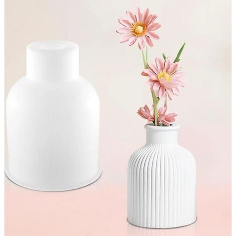 Moules silicone vases résine époxy fleurs porte-stylos pinceaux maquillage ornements décoratifs (1/5)