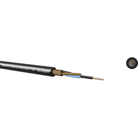 Kabeltronik 24308D5T9 Câble capteurs/actionneurs Sensocord® 8 x 0.05 mm² noir Marchandise vendue au mètre A801811