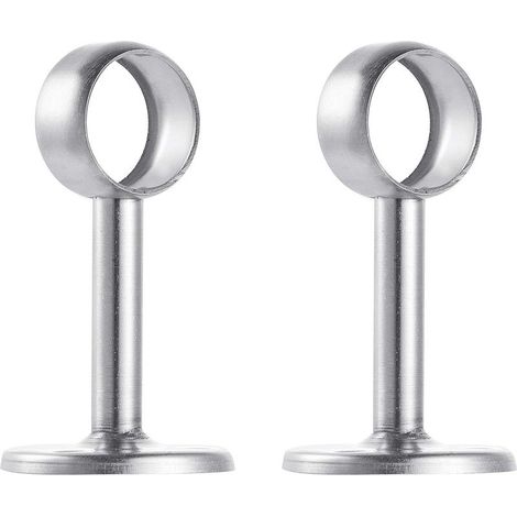 2pcs Support de Montage au Plafond Acier Inoxydable brossé Support pour Tringle à Rideau de Douche (1/4)