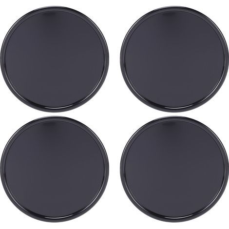 4 pièces capuchons de centre de roue 64mm diamètre extérieur anti-rayures ABS remplacement pour Volvo XC60 2008-2026 noir (1/5)