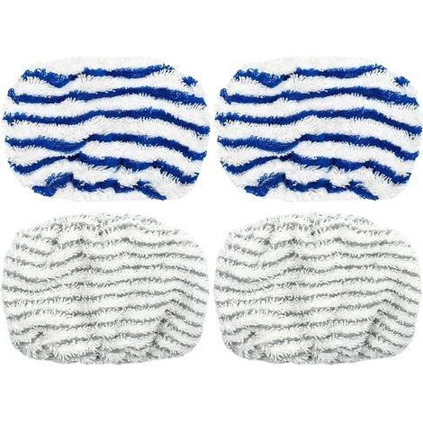 4 Pièces Applicable à Rowenta Clean And Steam Accessoires pour Rowenta Clean & Steam ZR005801/RY7/RY8, Accessoires Pour Steam Machines, Steam Cleaner Accessories, Tampons Lavable en (1/5)