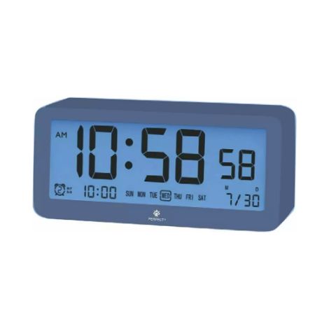 Quarz-Wecker L13401 blau perfekt